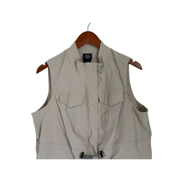 TORRID Happy Camper Stretch Woven Light Weight Active Vest Beige Size Large/12 - Picture 4 of 13